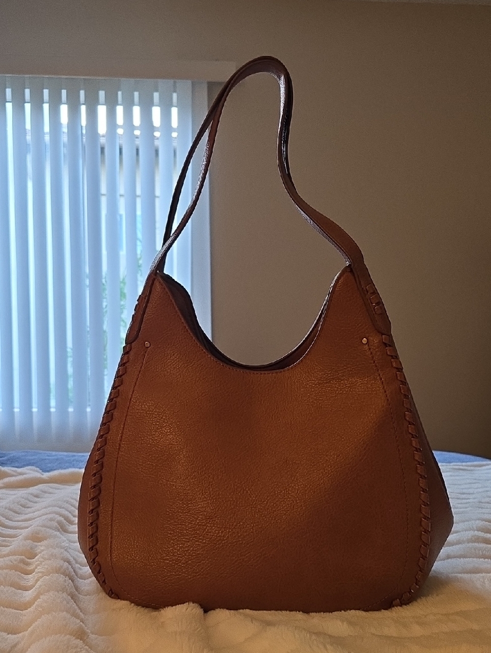 Style & Co Classic Brown Women's Leather Hobo Bag